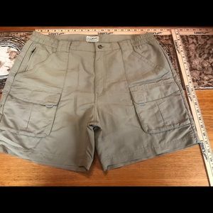 LL Bean khaki cargo shorts. NBW